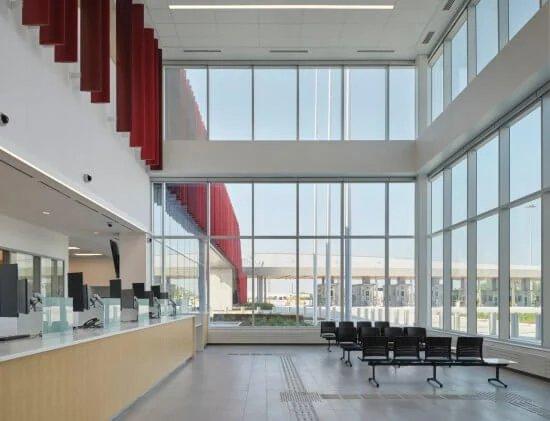 Interior view of main building