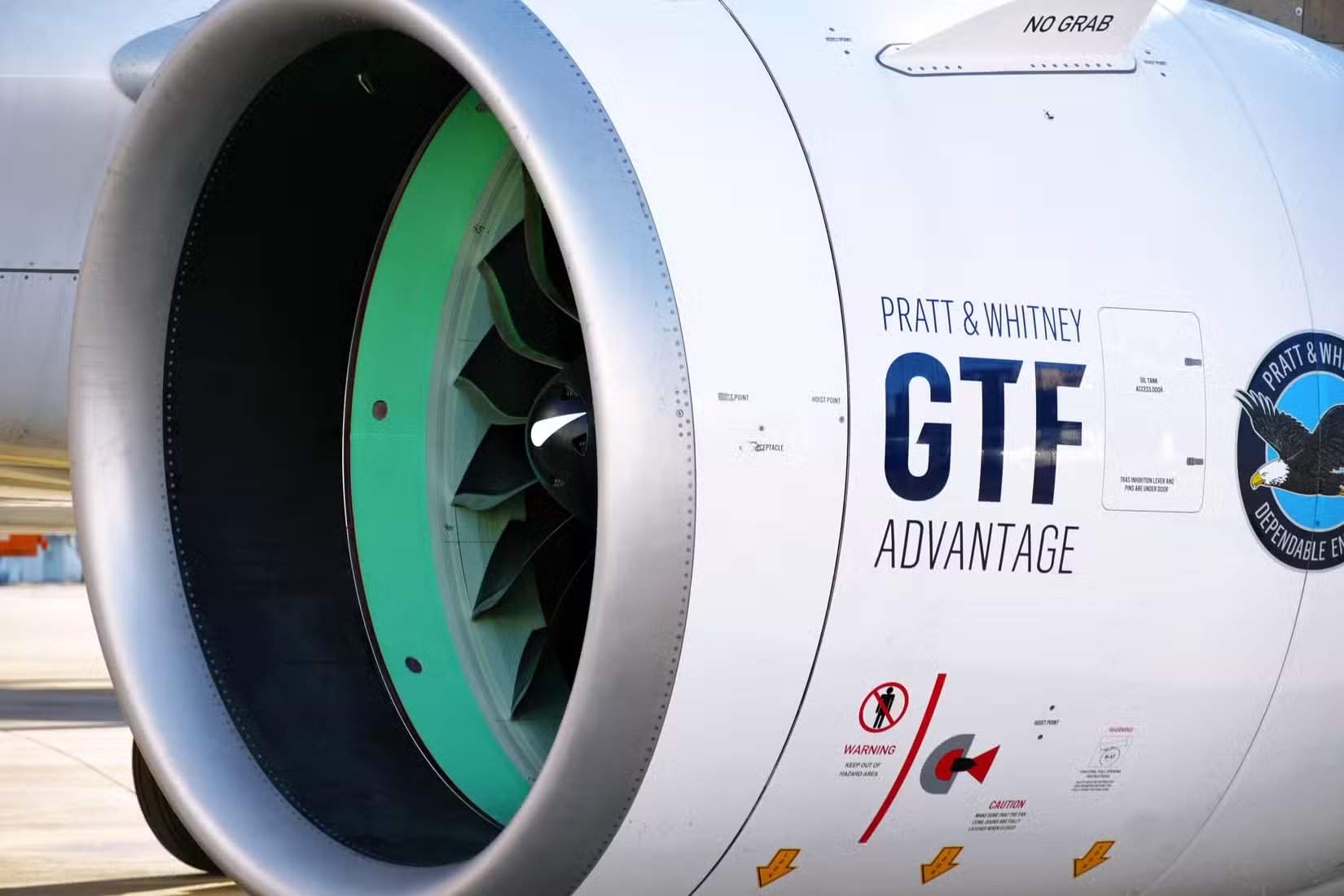 P&W GTF engine close-up