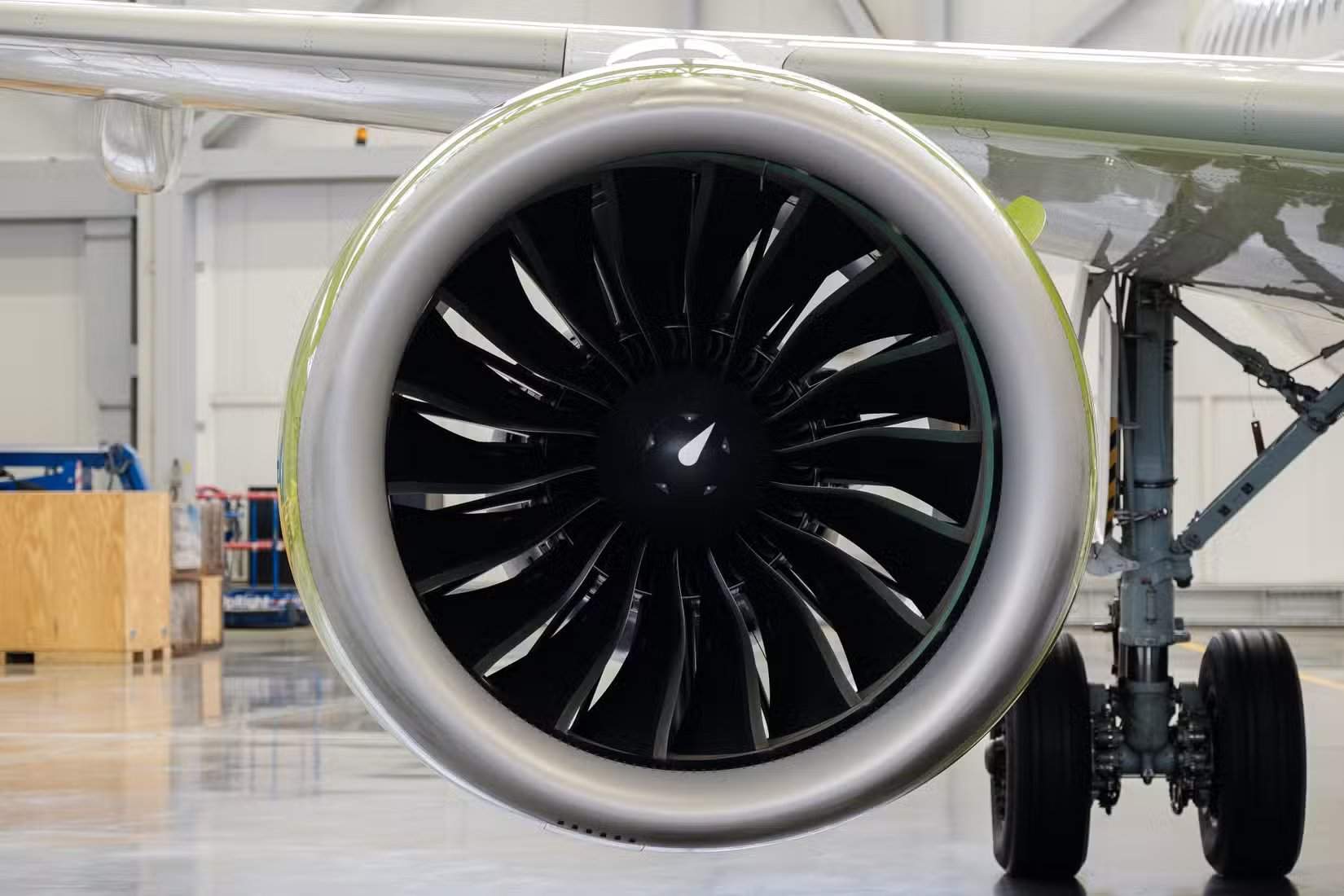 PW GTF engine close-up