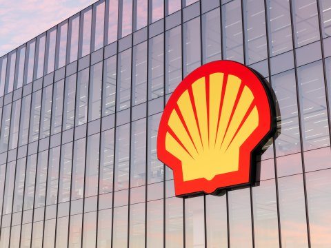 Logotipo da Shell em um edifício