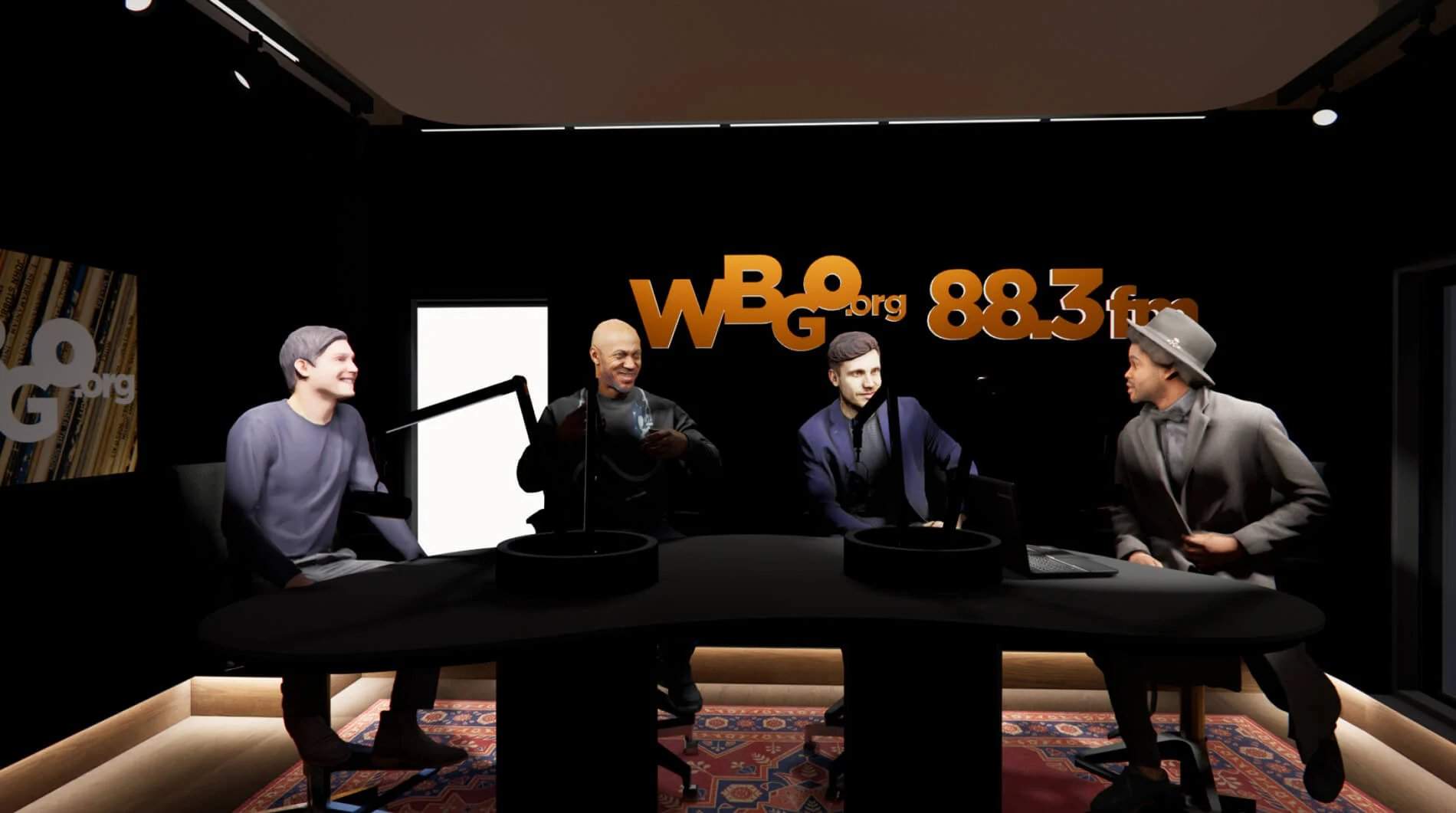rendering of wbgo recording studio