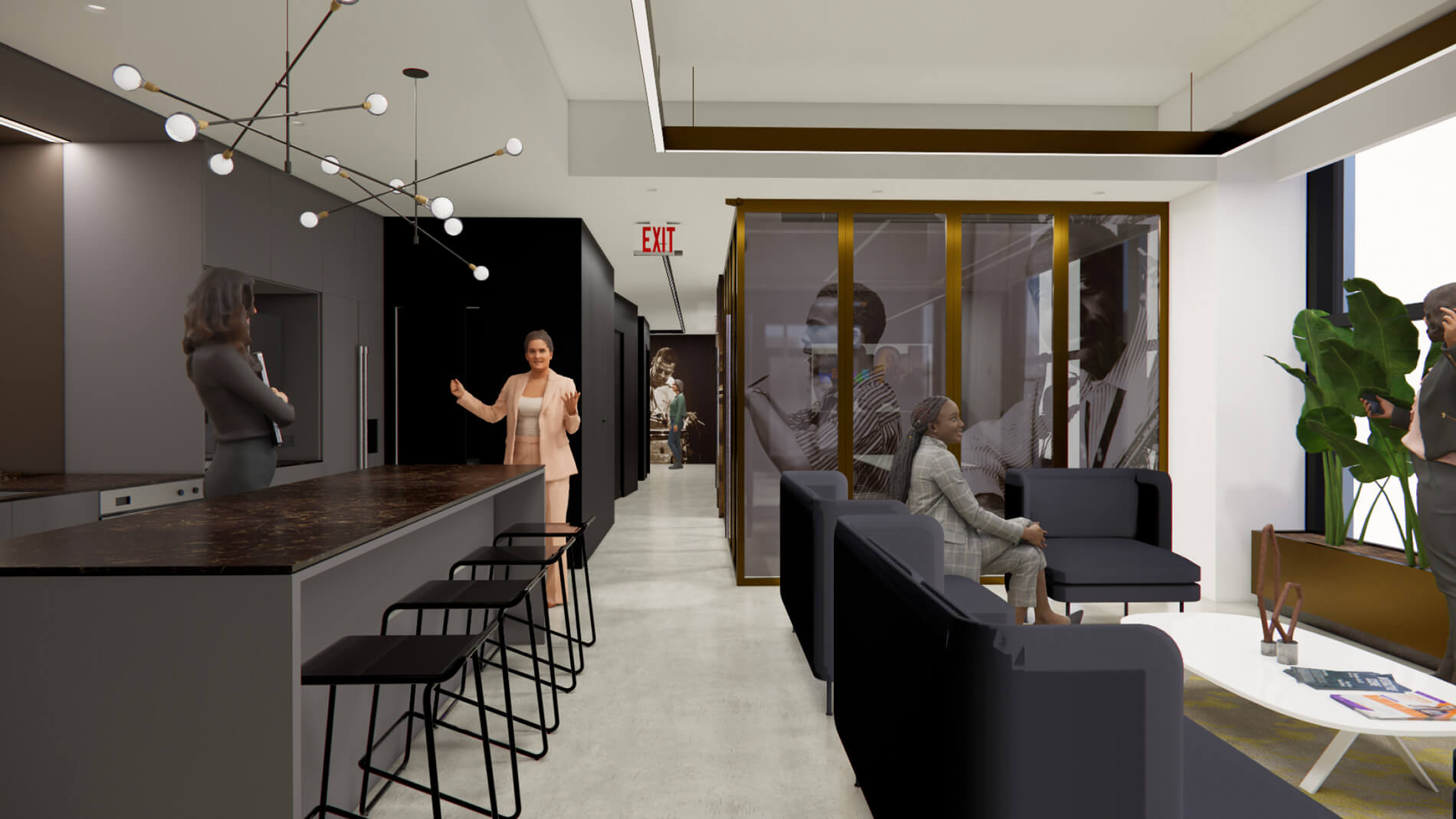 interior view of shared wbgo space