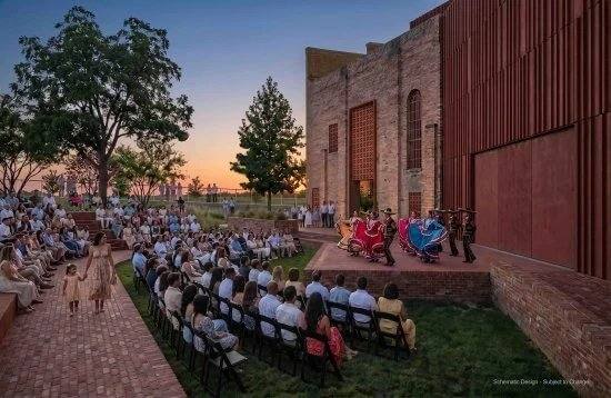Rendering of the outdoor amphitheater