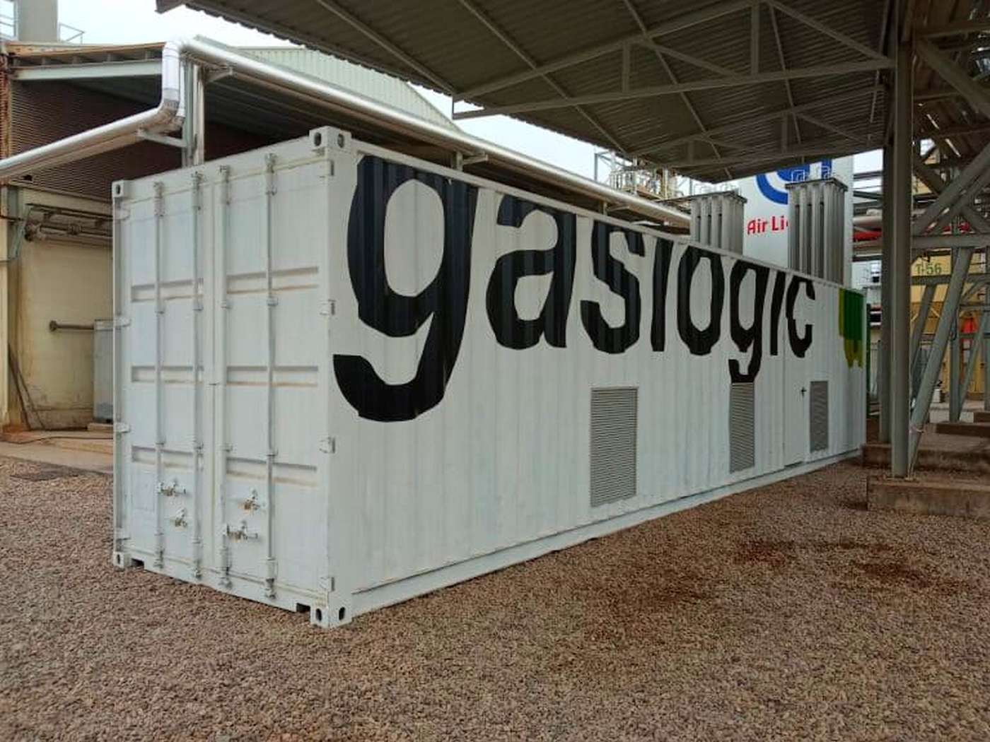 وحدة Nitrogenera من Gaslogic في موقع شركة ليناريس بيوديزل للتكنولوجيا المحدودة (LiBiTec).