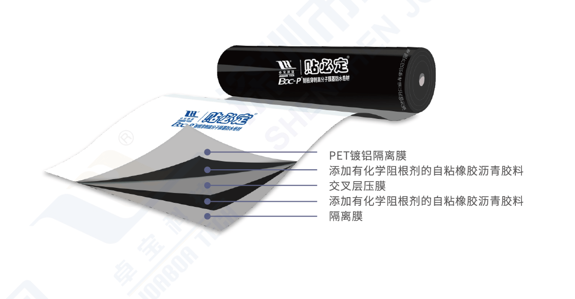 贴必定BAC-P耐根穿刺高分子膜基防水卷材 - 深圳市卓宝科技股份有限公司