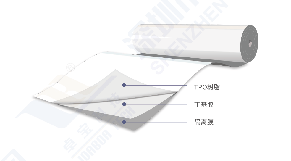 耐根穿刺热塑性聚烯烃(TPO)自粘防水卷材 - 深圳市卓宝科技股份有限公司