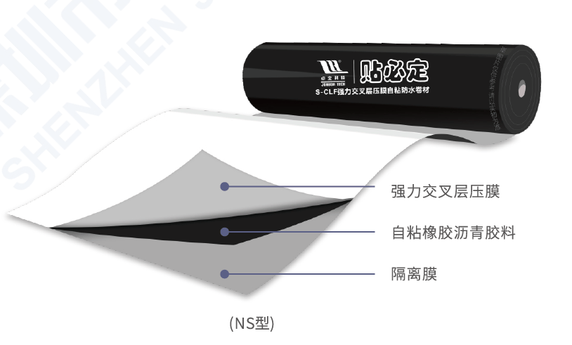 Pididing S-CLF Selbstklebende Abdichtungsbahn mit hochfestem Kreuzlaminatfilm (ND/NS) - Shenzhen Joaboa Technology Co., Ltd.