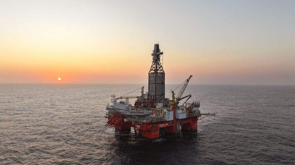 道达尔能源(TotalEnergies)已使用Deepsea Mira钻机在纳米比亚开展钻探活动;来源:Odjell Drilling