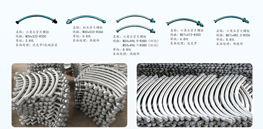 Сегментные болты - Hanjiang Heavy Industry Co., Ltd. of China Railway 11th Bureau Group