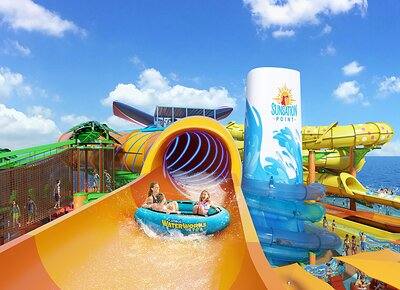 Le toboggan aquatique Turning Tides à bord du Carnival Tropicale
