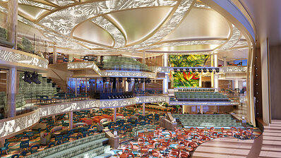 L'atrium Grand Central offre un décor tropical en journée