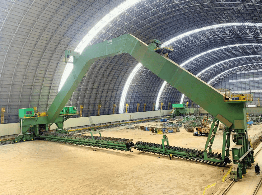 Retomadora de caçamba de arrasto tipo pórtico e semipórtico - Northern Heavy Industries