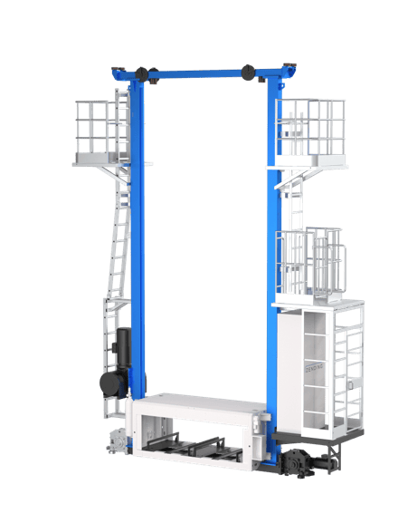 Ligne de produits de solutions lithium pour les nouvelles énergies : Transtockeur à double mât HD600 pour les nouvelles énergies - Zhongding Intelligent (Wuxi) Technology Co., Ltd.