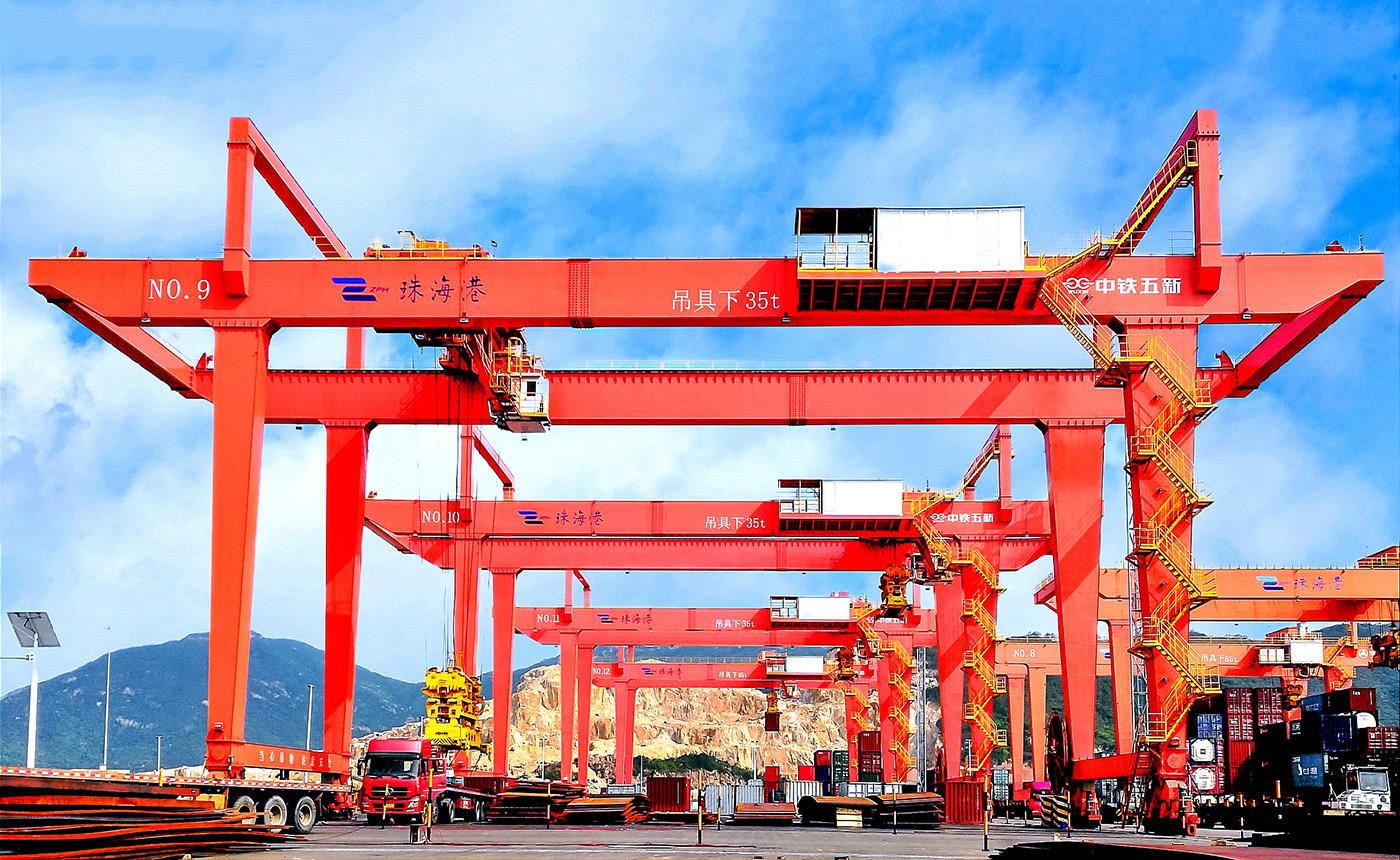Grua de pórtico sobre trilhos automatizada para contêineres - Hunan China Railway WUXIN Heavy Industry Co., Ltd.