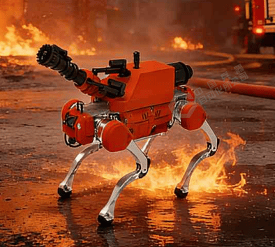 Robot quadrupède : chien robot d'extinction d'incendie - China South Industries Group Automation Research Co., Ltd.