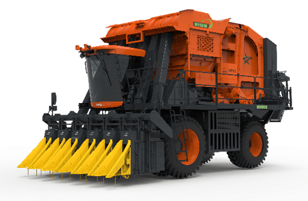 MH620E六行混动打包式采棉机 - 铁建重工新疆有限公司