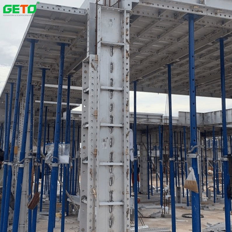 Aluminum Formwork for UAE Housing Column Formwork Mold 600*3500 - Guangdong GETO New Materials Group Corporation Limited