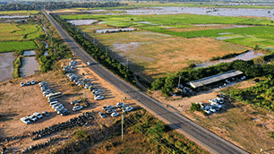 Carretera Nacional N° 11, Camboya